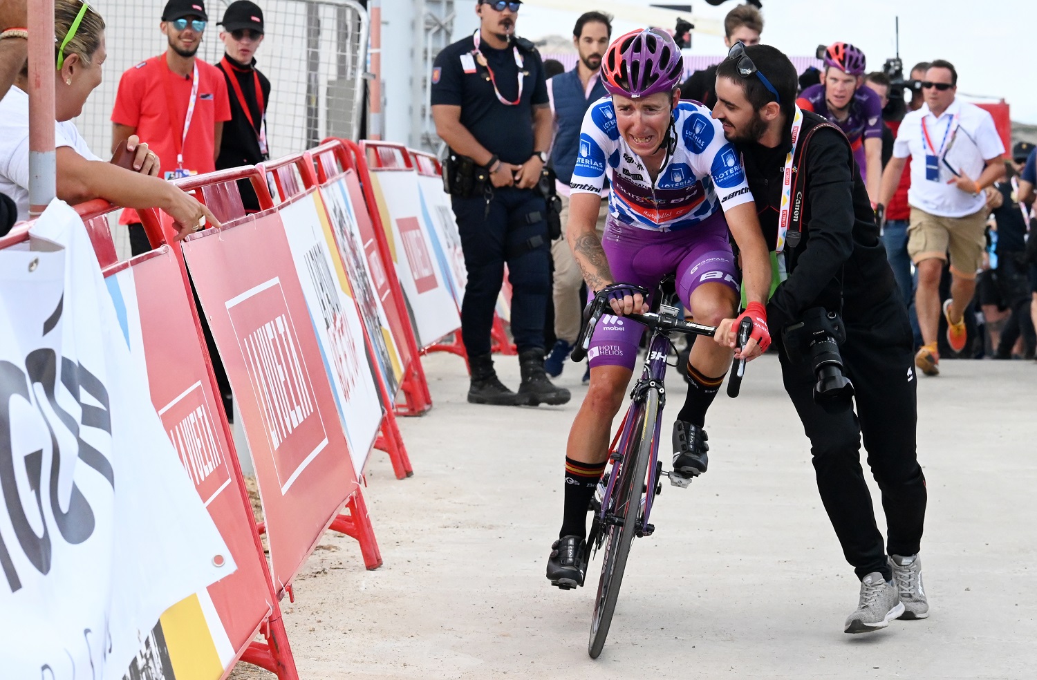 Alvaro with Angel Madrazo (La Vuelta stage 5)