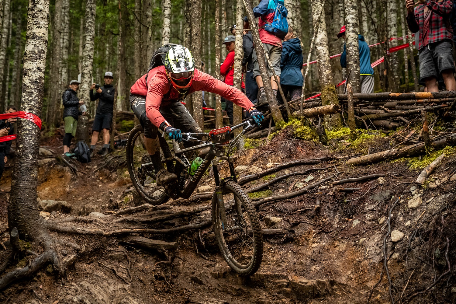 Seamus Powell in action with his bike.