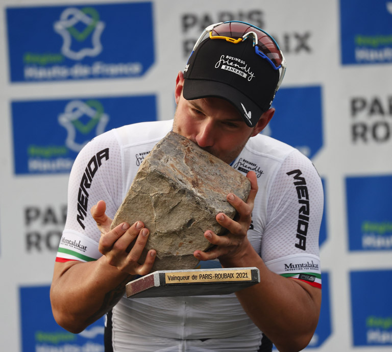 Sonny Colbrelli, winner of 2021 Paris-Roubaix